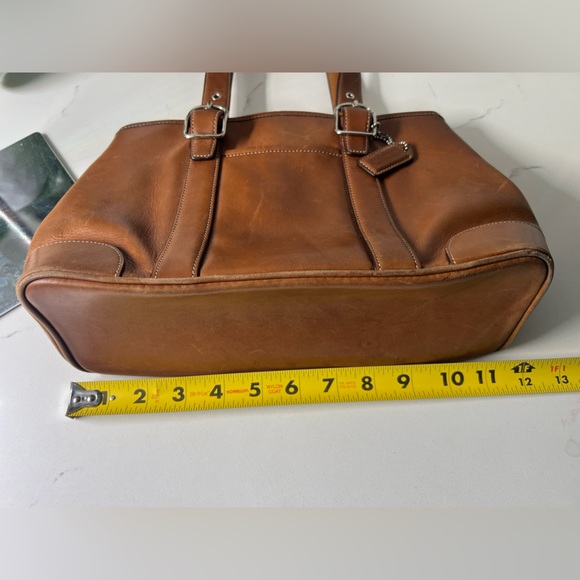 Coach 7588 | Y2K Brown Leather Small Carryall/Tote - Picture 12 of 13
